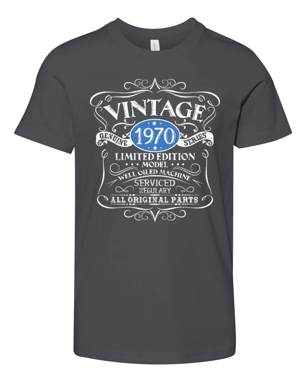 Vintage 1970 52th Birthday Gift Men Women Original Youth Unisex Jersey Tee