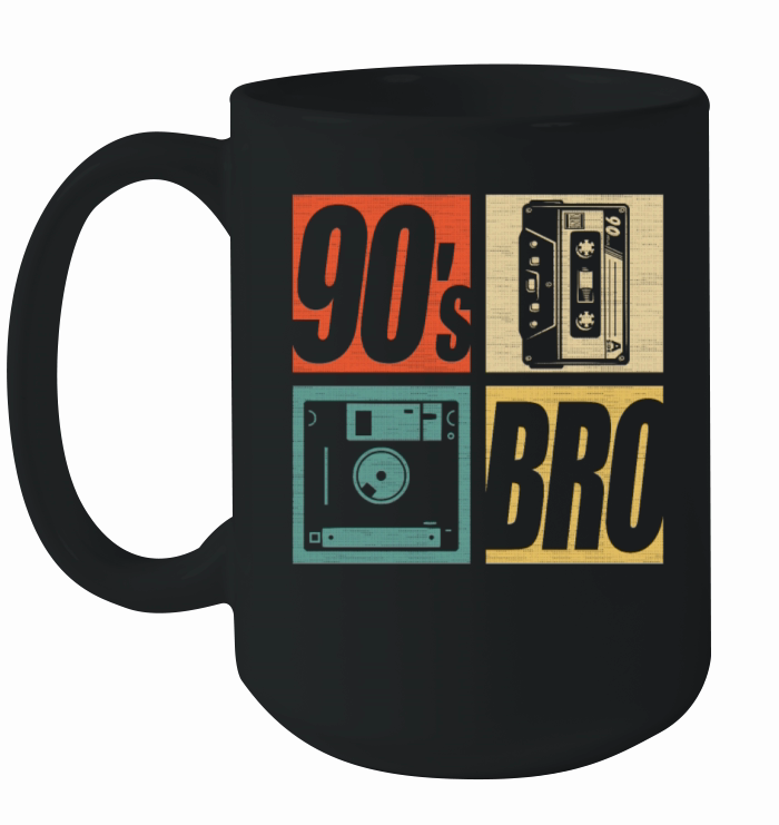 90s Bro 1990s Fashion 90 Theme Party Nineties Ceramic Mug