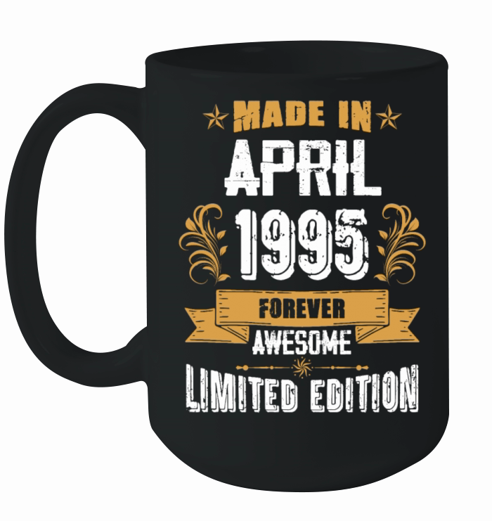 April 1995 Vintage Birthday Present Ceramic Mug
