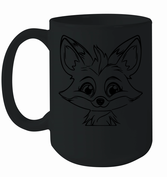Cute Cute Kids Fox Ceramic Mug