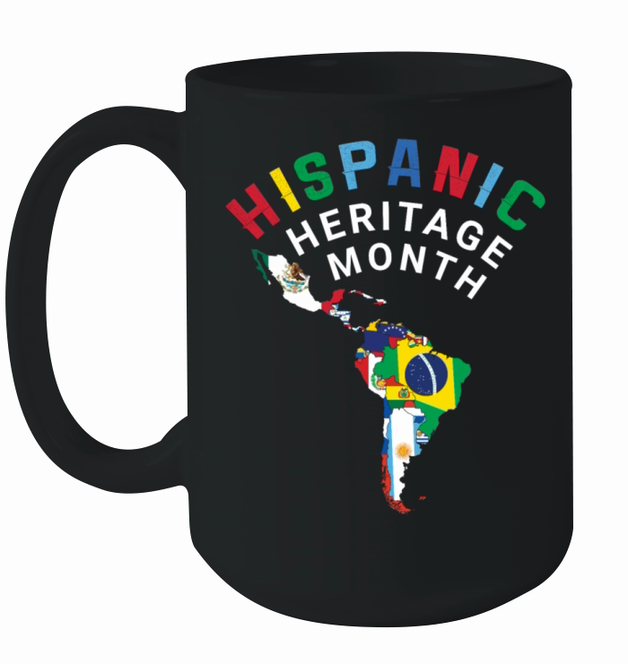 Map Celebrate National Hispanic Heritage Ceramic Mug
