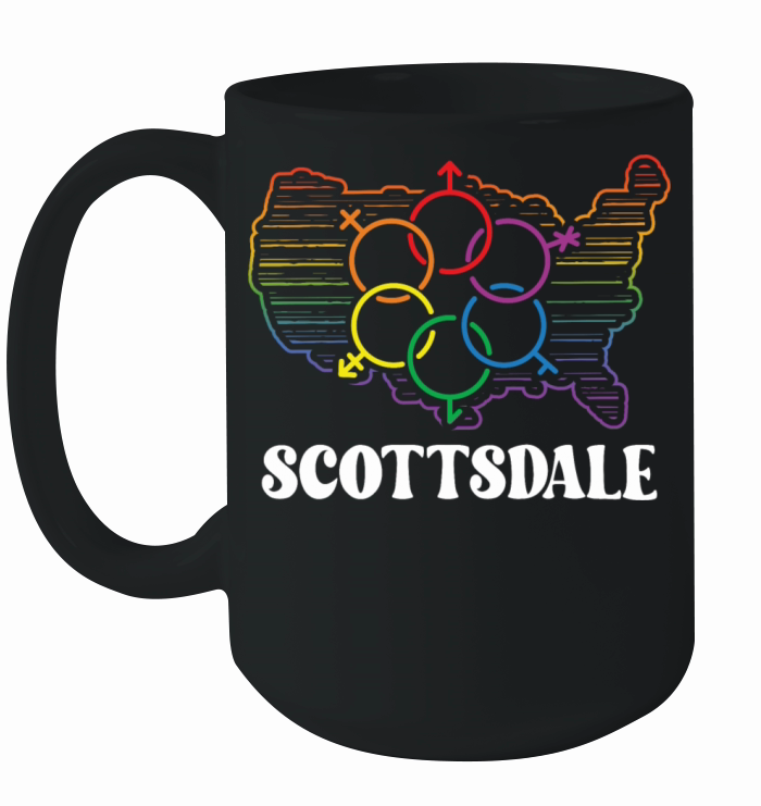 Scottsdale Pride Month Pride Flag LGBT Community L Ceramic Mug