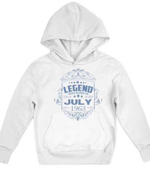 July 1963 Birthday Vintage Sayings Kids Hoodie