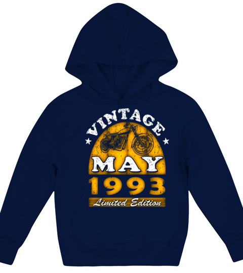 Motorcyclist Motorcycle Biker Born May 1993 Kids Hoodie