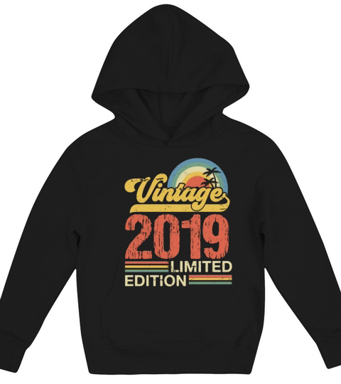 Retro Vintage 2019 Limited Edition Kids Hoodie