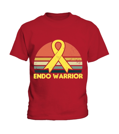 Endometriosis Shirt Vintage Retro Sunset Gift Kids T-Shirt