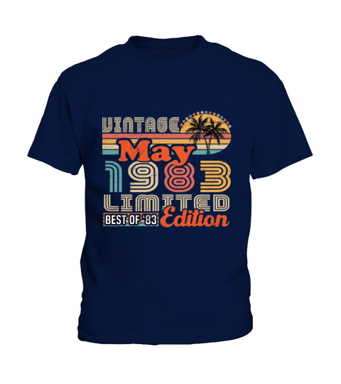 May 1983 Vintage Birthday Gift Kids T-Shirt