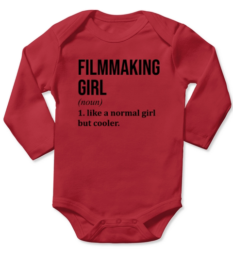 Filmmaking Girl Funny Saying Long Sleeve Baby One-Piece