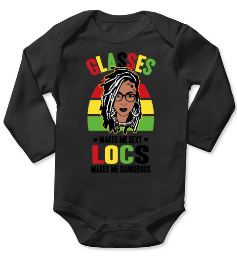 Its the Locs For Me - Afro Hair Black American Long Sleeve Baby One-Piece