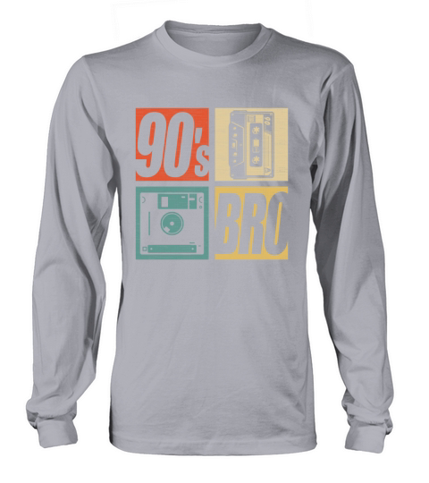 90s Bro 1990s Fashion 90 Theme Party Nineties Long sleeved Unisex