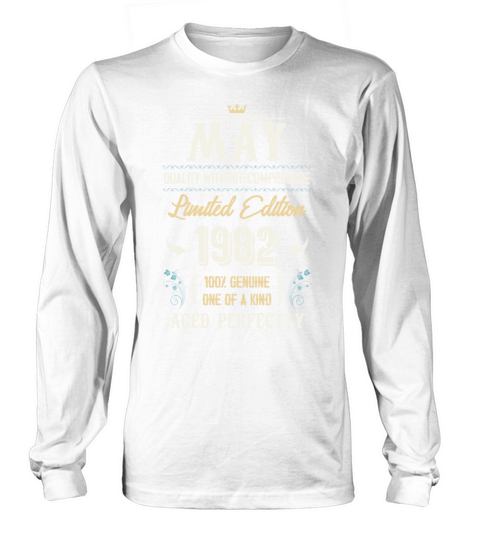 May 1982 Vintage Birthday Present Long sleeved Unisex