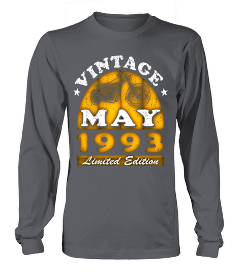 Motorcyclist Motorcycle Biker Born May 1993 Long sleeved Unisex