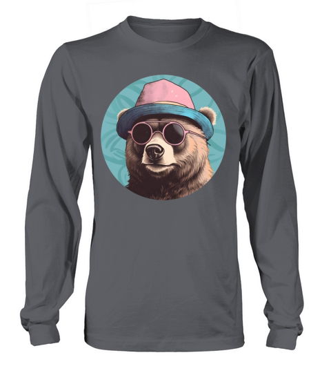 Retro Style 80s 90s Vintage Bear Lovers Long sleeved Unisex