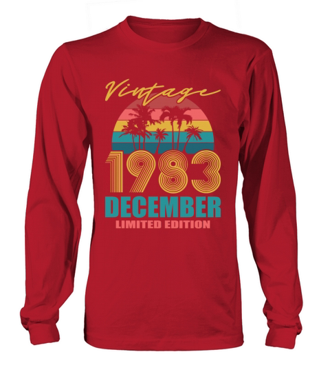 Vintage December 1983 Limited Edition Long sleeved Unisex