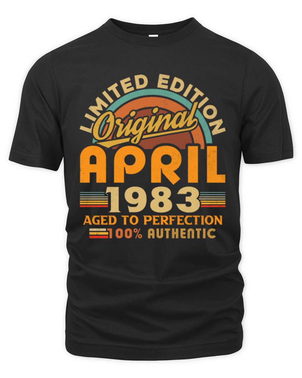 1983 April Vintage Born in 1983 April Gift Organic Unisex T-shirt