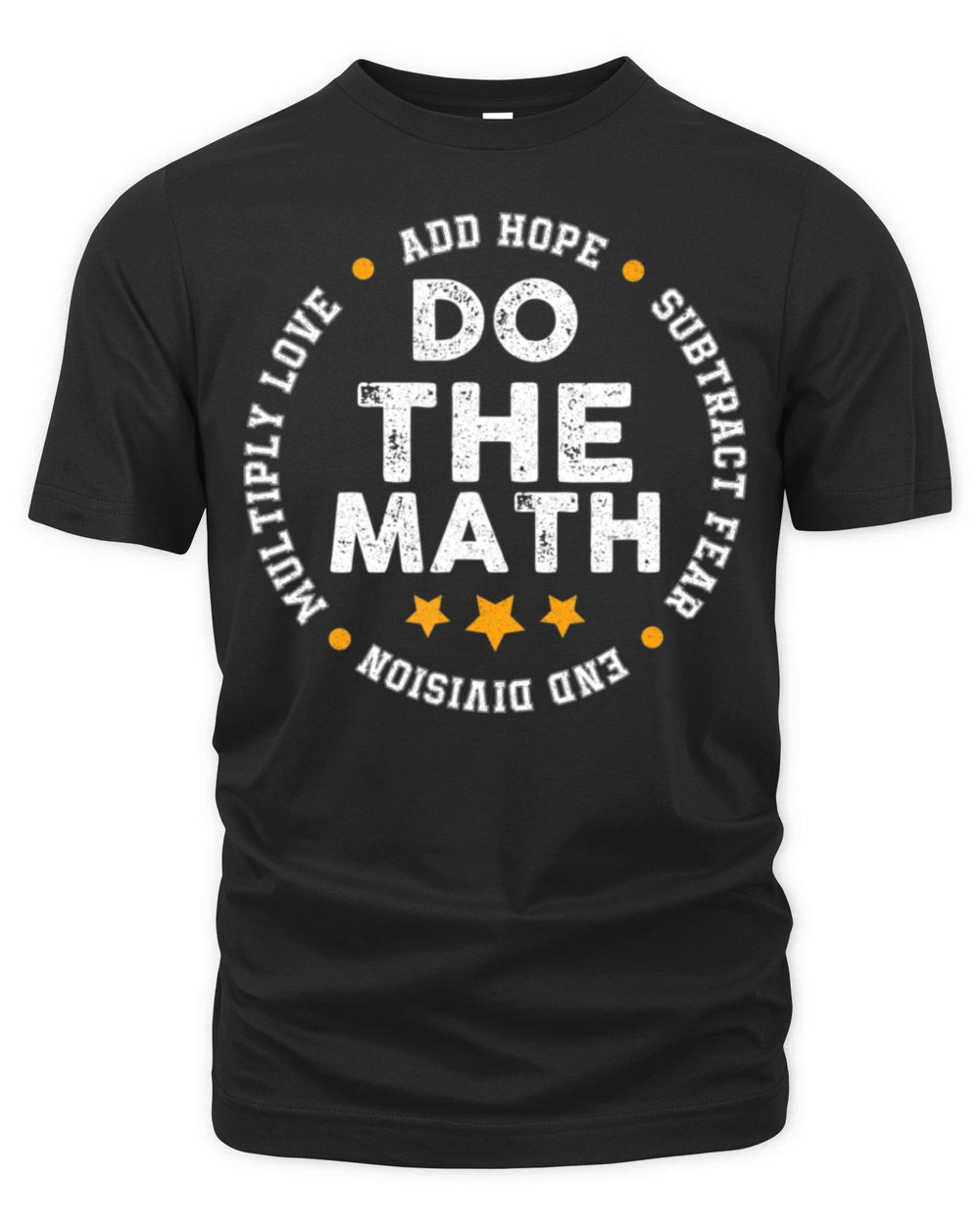 Positive Quote Inspiring Slogan Love Hope Fear Do Organic Unisex T-shirt