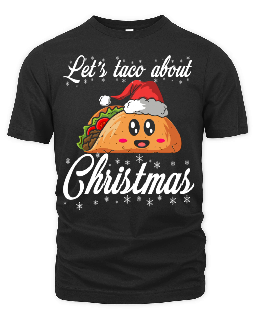 Taco Tacos Christmas Mexican Organic Unisex T-shirt
