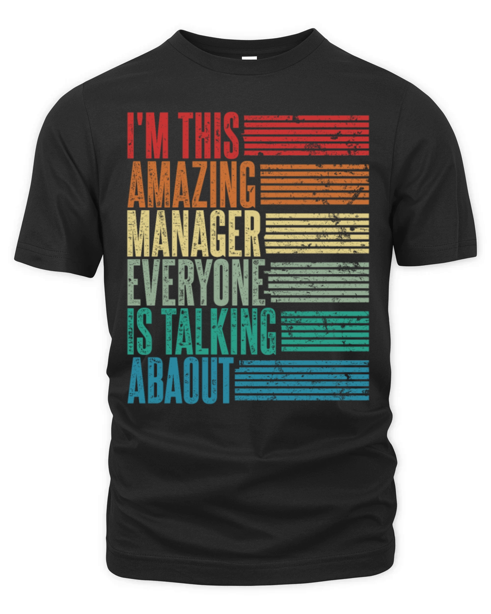 Vintage Manager Profession Gift Retro Organic Unisex T-shirt
