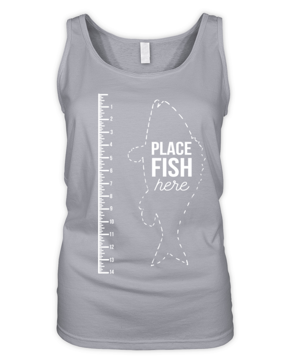 Fishing Ruler Fisherman Vintage Fly Fishing Retro Organic Women's Tank Top
