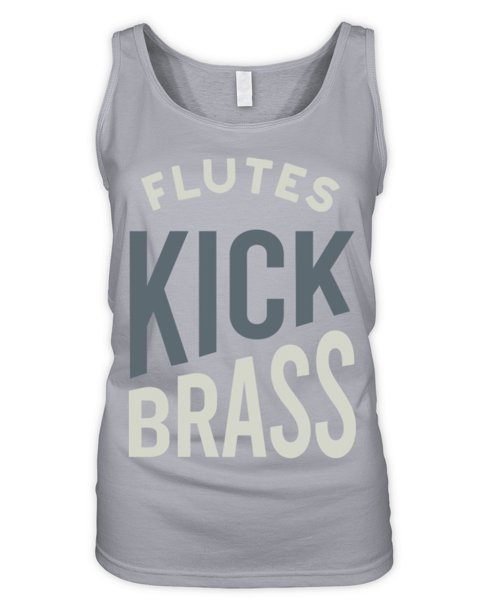 Flute Pun Flutes Kick Brass Organic Women's Tank Top