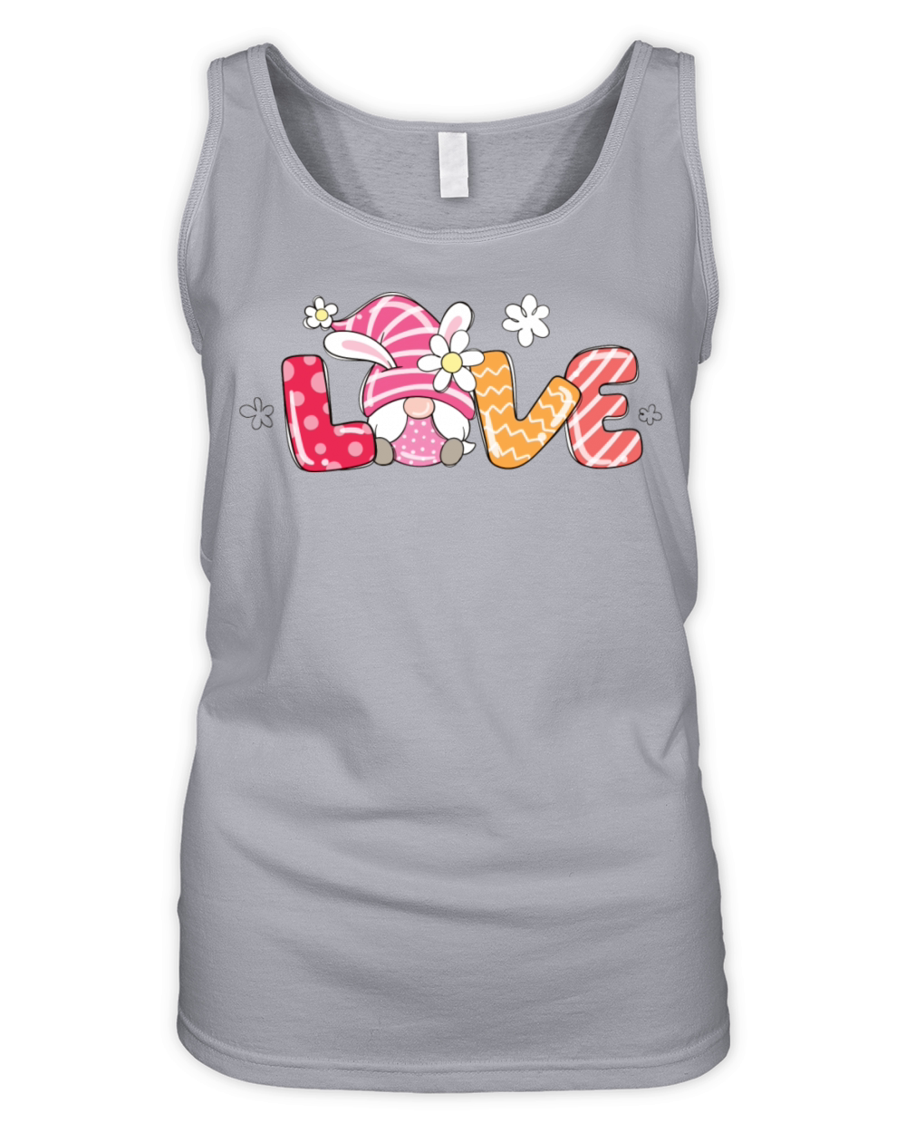 Love Easter Bunny Gnome Organic Women's Tank Top