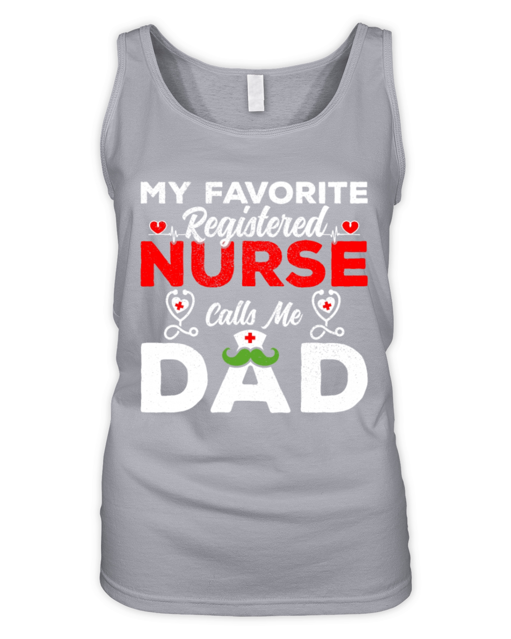 My Favorite Registered Nurse Calls Me Dad T-shirt Organic Women's Tank Top