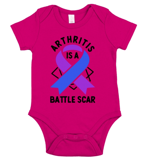Arthritis Is A Battle Scar Rheumatoid Arthritis Short Sleeve Baby One-Piece