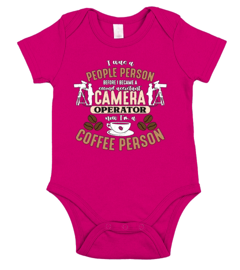 Camera Operator I Was A People Person Movie Maker Short Sleeve Baby One-Piece