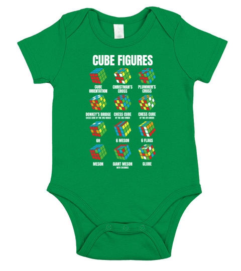 Cube Figures Speedcubing Cubing Speedsolving Short Sleeve Baby One-Piece