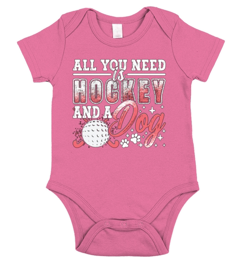 Field Hockey All You Need Is Hockey And Goalkeeper Short Sleeve Baby One-Piece