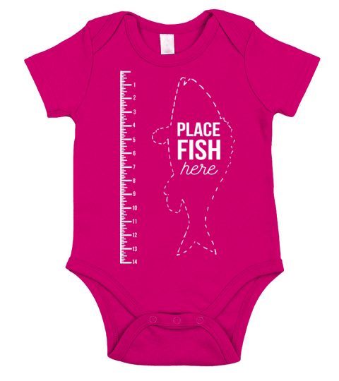 Fishing Ruler Fisherman Vintage Fly Fishing Retro Short Sleeve Baby One-Piece