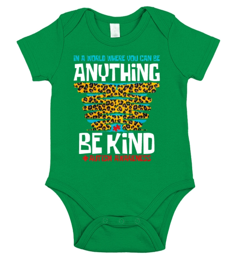 In A World Where You Can Be Anything Be Kind Short Sleeve Baby One-Piece