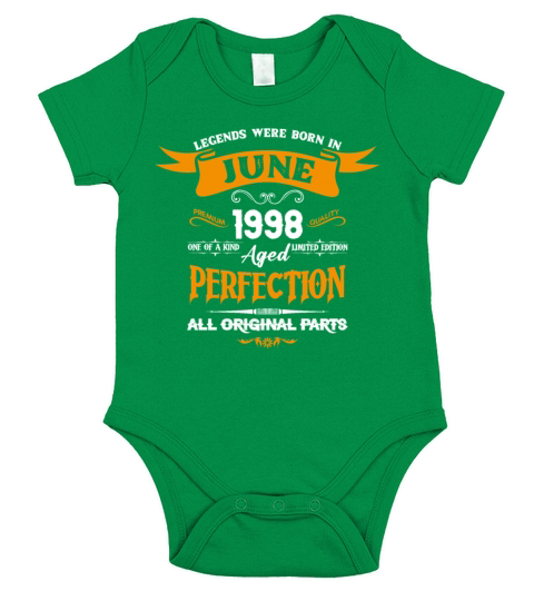 Legends Were Born In June 1998 Short Sleeve Baby One-Piece
