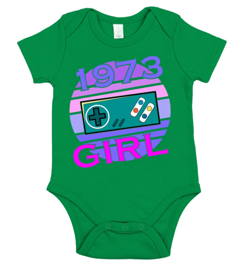 Level 50 Unlocked since 1973 Funny Gamer Girl Short Sleeve Baby One-Piece