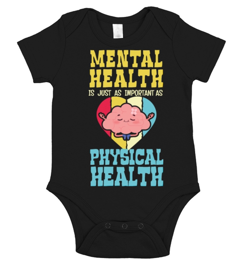 Mental Health Is As Important As Physical Health Short Sleeve Baby One-Piece