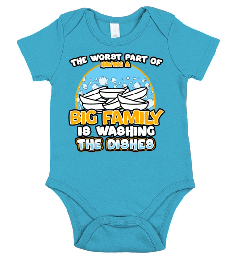 The Worst Part Of Having A Big Family Short Sleeve Baby One-Piece