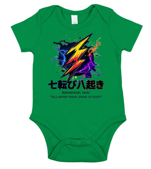 Vibrant Electric Quotes Short Sleeve Baby One-Piece