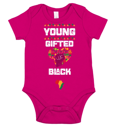 Young Gifted Black Short Sleeve Baby One-Piece