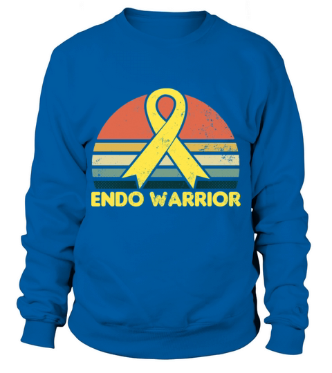 Endometriosis Shirt Vintage Retro Sunset Gift Sweatshirt Unisex