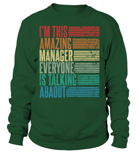 Vintage Manager Profession Gift Retro Sweatshirt Unisex