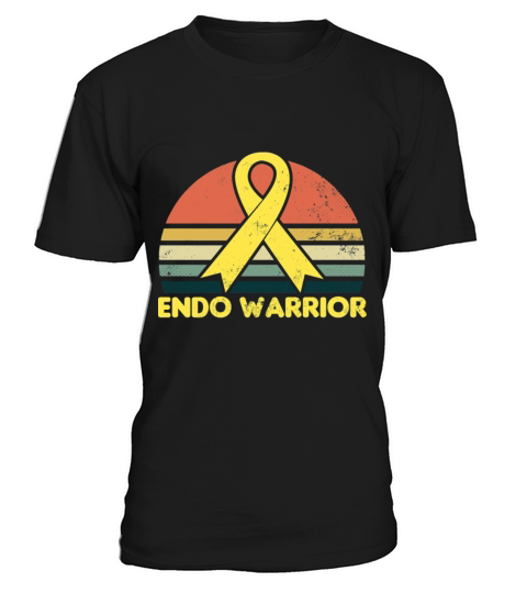 Endometriosis Shirt Vintage Retro Sunset Gift T-Shirt Unisex
