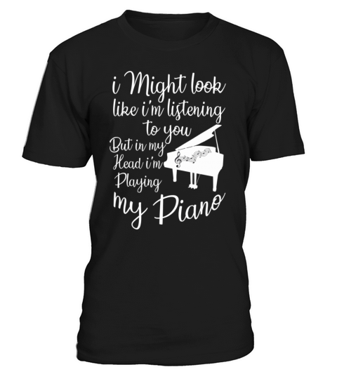 I Might Look Like Im Listening to You Music T-Shirt Unisex