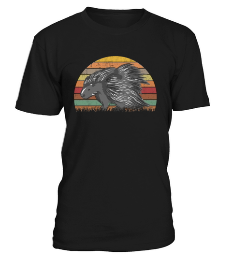Porcupine Vintage Retro T-Shirt Unisex