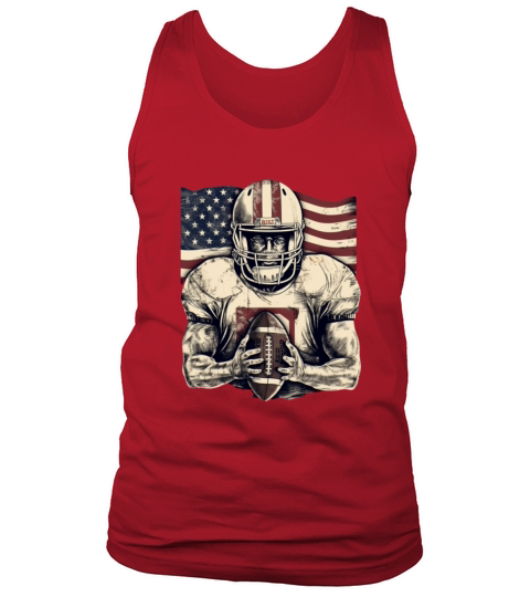 Football USA American Flag Vintage Gift Tank Top Unisex