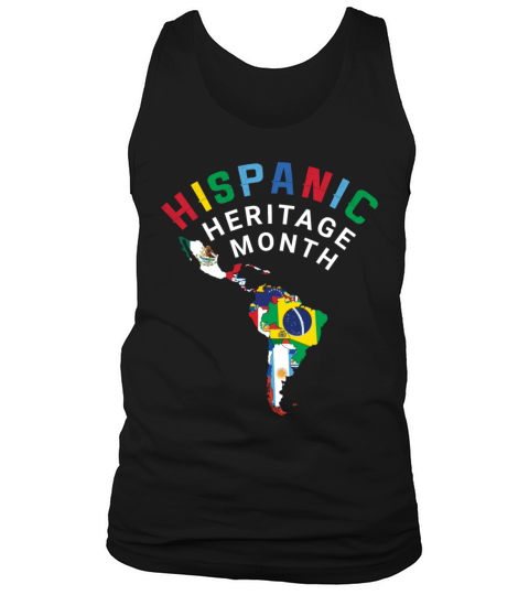 Map Celebrate National Hispanic Heritage Tank Top Unisex
