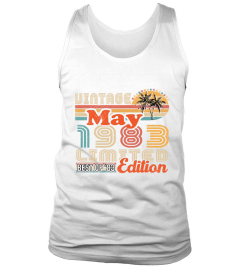 May 1983 Vintage Birthday Gift Tank Top Unisex