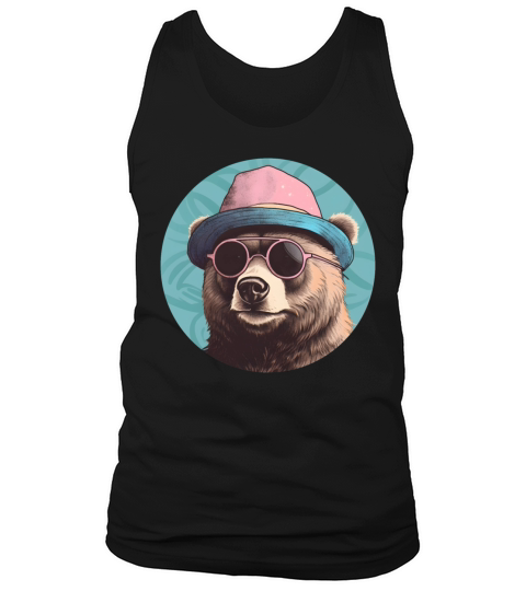 Retro Style 80s 90s Vintage Bear Lovers Tank Top Unisex