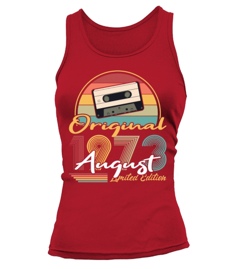 50th birthday august 1973 original 1973 Tank top Woman