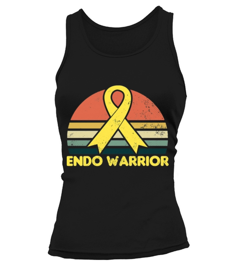 Endometriosis Shirt Vintage Retro Sunset Gift Tank top Woman