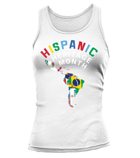 Map Celebrate National Hispanic Heritage Tank top Woman
